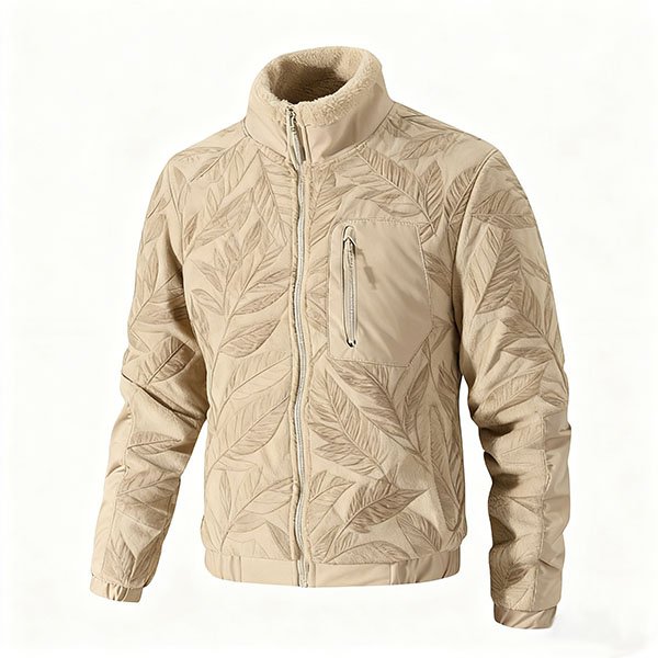 Autumn-Winter Men’s Fleece Jacket, Stand-Up Collar, Casual New Design, Export-Quality Outdoor Cardigan