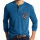 Men’s Outdoor Sports Long-Sleeve T-Shirt, Classic Crew Neck Base Layer