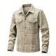 Men’s reversible casual jacket, slim-fit short design, trendy knitted outerwear for spring & autumn