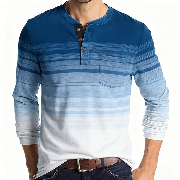 Classic Men’s Crew Neck Outdoor Base Layer, Long-Sleeve Sports T-Shirt